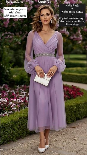 Classy Outfit Ideas For Women | Elegant Dresses For Women | Summer Outfit Ideas In Rich Color Combo💜