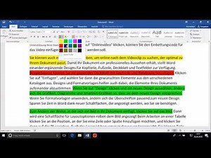 In Word Markieren und Text gestalten
