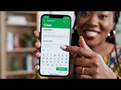 Use a video to demonstrate 1Xbet registration AX77
