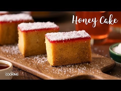 Eggless Honey Cake | Bakery Style Honey Cake