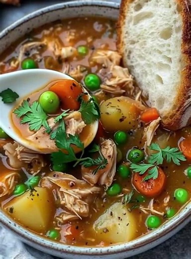 Hearty Chicken and Vegetable Stew Ingredients 1 lb chicken breast or thighs, cooked and shredded 2 tbsp olive oil 1 large onion, chopped 3 cloves garlic, minced 3 carrots, sliced 3 medium potatoes, cubed | Weight Watchers - Easy Recipes