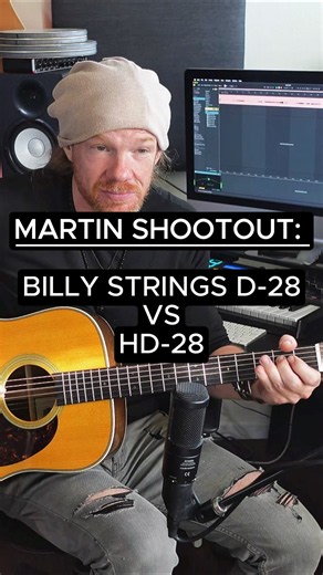 Billy Strings D-28 vs Martin HD-28 Which One? #shorts
