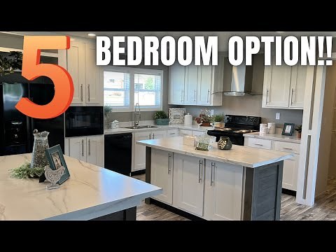 HUGE mobile home with a 5 bedroom option and like 2 of everything! Home Tour