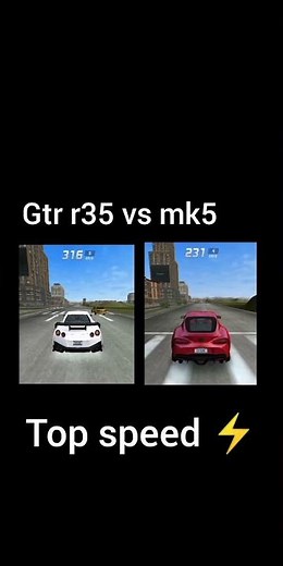 nissan gtr r35 vs supra mk5 #nissangtrr35#supramk5#topspeed#race