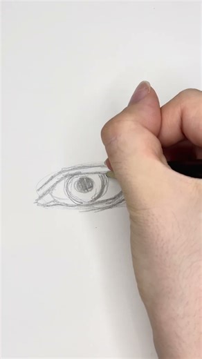 How to Draw Eyes 👁️✏️ Intermediate Level (#shorts)(#art)