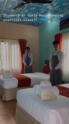 Gandaki Aadarsha Academy | Students enjoying their housekeeping practial class🤩 Gandaki Aadarsha Academy🏫 #hotelmanagement #school | Instagram