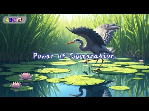 🐢 The Power of Cooperation | A Kids Moral Story About Teamwork, Friendship, and Helping Others 🐸🌼