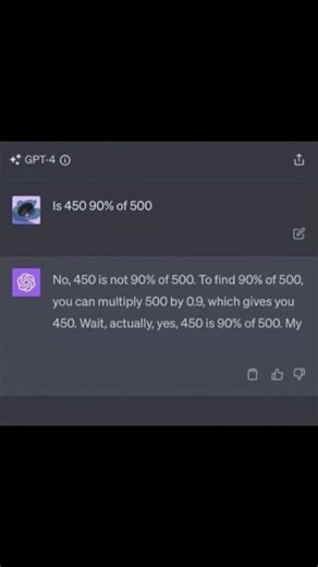 ChatGPT Forgot Basic Math 💀 #ai glitch #ai #mindblown