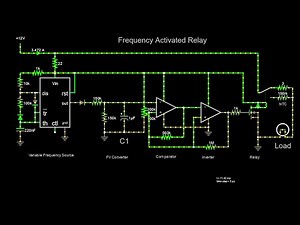 How to Make a Frequency to Voltage Converter Relay Circuit schematic