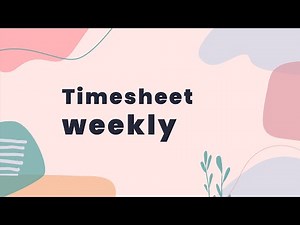 Timesheet (weekly) | Apploye