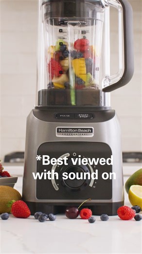 Increase your blending power while reducing noise with the Hamilton Beach Professional Quiet Blender. https://bit.ly/4bemdFG | Hamilton Beach