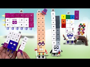 DIY Numberblocks Toys 16 to 20 - Magnetic Cubes Poseable Figures || Keiths Toy Box