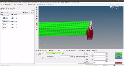 hypermesh optistruct 几何非线性分析