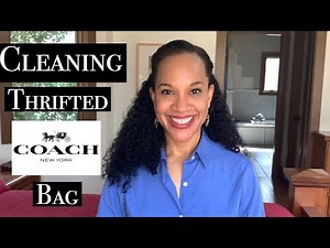 Cleaning Thrifted Leather Coach Bag
