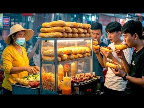 Phnom Penh’s Best Street Food 🍲 Noodles & Crispy Beef Bread