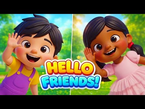 Hello Hello Good Morning Friends | Greeting Song for Kids & Preschool | Best Circle Time Song
