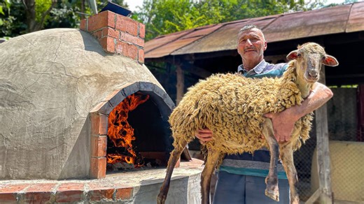 Roasting a 25kg whole lamb | A village feast to remember