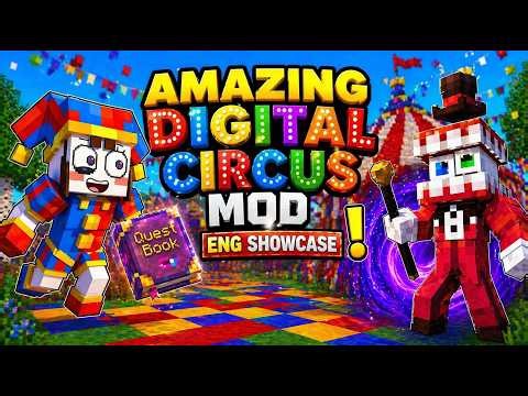 Amazing digital circus mod || ENG showcase || Minecraft 1.20.1