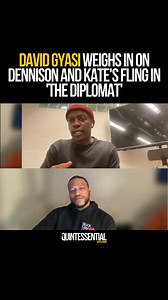 "The Diplomat" star David Gyasi says the stakes are too high for his character, Austin Dennison, to risk a fling.⁠ ⁠ While romantic tension between the British Foreign Secretary and U.S. Ambassador Kate Wyler (Keri Russell) is evident, Gyasi believes Dennison is too calculated to act on it.⁠ ⁠ "I don't think he's about to cross that line to scratch somebody's itch," Gyasi shares.⁠ ⁠ Check out the full interview: https://www.theqgentleman.com/post/2024-11-david-gyasi-on-navigating-power-politics-