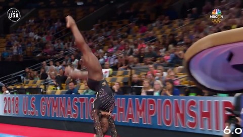 The hardest skills performed by Simone Biles