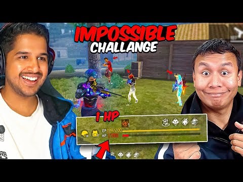 1 HP BOOYAH CHALLENGE IN FREE FIRE 😱🔥 Tonde Gamer vs Desi Gamers 🔥