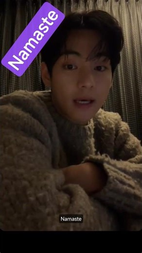 🥰kim taehyung saying namaste in live🥰 #bts#V#kim taehyung#shorts#trending