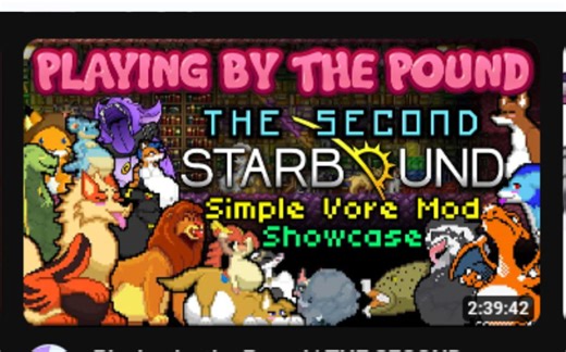 Furry/Vore向Mod 全npc演示 [ Starbound ]