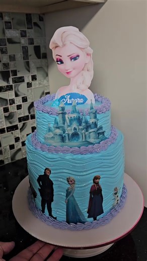 Frozen mini tier cake #cake #cakedecorating #creator #baker #creatorsearchinsights