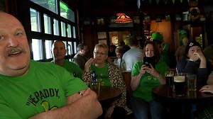 Downtown St. John's was glittering green as soon as the sun rose Sunday morning. www.cbc.ca/1.5060145 | CBC Newfoundland and Labrador