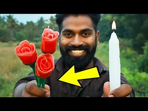 Candle to Rose Candle Making | മച്ചാനെ ഇത് ഇത്ര എളുപ്പമാർനോ ? | M4 Tech |