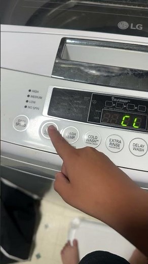 LG Top/Front loas Washer Error CL How to Fix it! [!EASY FIX!]