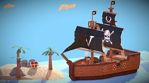 Pirate Ship - 3D model by ProjectV