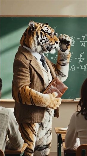 Teacher Tiger Taking Maths Class 😱 || Very Friendly Teacher