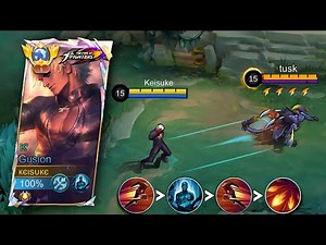 GLOBAL GUSION NEW BEST BUILD & COMBO FULL TUTORIAL 2025!! (pls try) - Mobile Legends