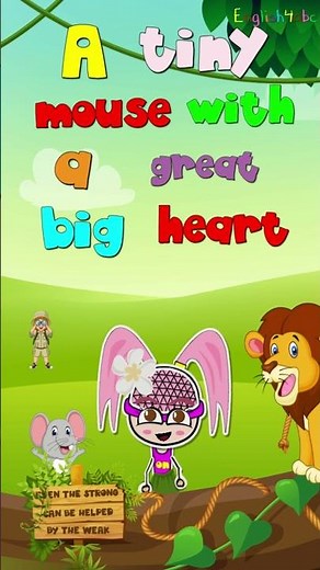 Aesop's Fables / The Lion and the Mouse / Phonics Mix! / #shorts