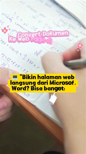 Nazwa Zahra on Instagram: "Ternyata Microsoft Word bukan cuma buat ngetik, tapi juga bisa ubah dokumen jadi halaman web! 😎 Caranya gampang: File → Save As → Web Page (.htm / .html) Word akan otomatis membuat file HTML dan folder gambar pendukungnya 🖼️ Cocok banget buat kamu yang mau tampilkan artikel, laporan, atau katalog produk di web dengan cepat 🚀 #MicrosoftWord #TipsWord #WordKeren #BelajarWord #TrikWord #OfficeTips #MSWord #WordTricks #WordToHTML #WebPage"
