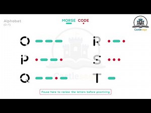 7. Practice Morse Code Letters with Sound - O to T (Increasing speed)