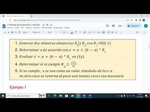 Acceptance and Rejection Method for Random Variables