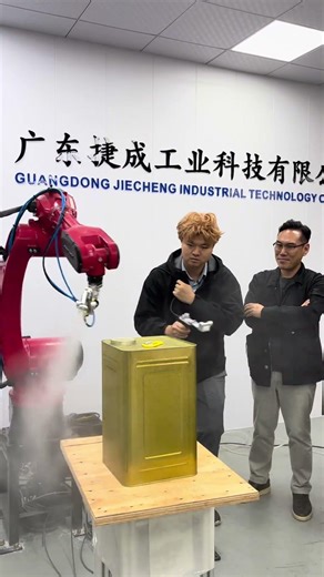 Non-programming spray painting robot.#industrial #welding #robot #spraying #stamping
