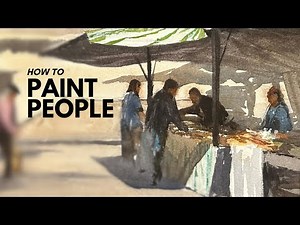 How to Paint Figures in Watercolor - Step by step