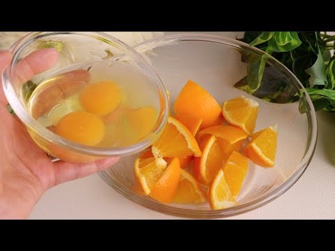 Mix 1 orange with 2 eggs! you'll be surprised by the result ! Quick delicious dessert in 10 minutes