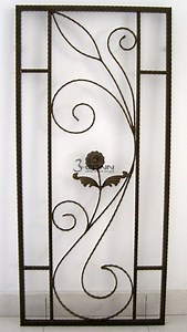 [Hot Item] European Classic Wrought Iron Window Decoration Bars Security Wrought Iron Bar