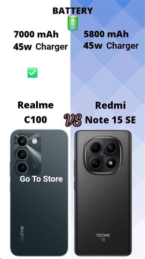 Realme C100 vs Redmi Note 15 SE