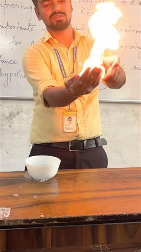 Fire in classroom…….#new #experiment #fire #flame #gas #chemistry
