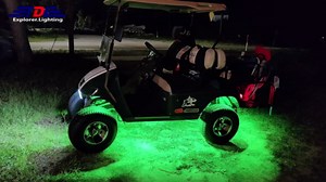 8 Pods RGBW LED Rock Lights, RGB with Pure White Rock Light for Jeeps Trucks ATV UTV Golf Cart Pickup Offroad RZR SXS SUV Underbody, 12V Waterproof Multicolor Underglow Kit APP/RF Control Sync Music