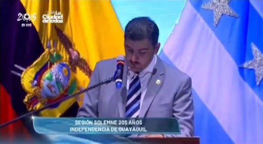 GUAYAQUIL || NOTICIAS 📻 🗞️ 🎧 ¡ 205 AÑOS DE INDEPENDENCIA ! Parte del discurso del alcalde, Aquiles Álvarez, por los 205 años de Independencia de Guayaquil. #Guayaquil #guayaquilcity | RADIO VOLANTE STEREO 107.7 FM
