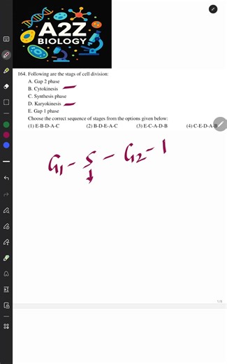 NEET PYQ /12th Cbse cell cycle