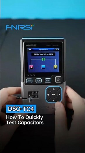 FNIRSI DSO-TC4 | How to Test a Capacitor (Fast & Accurate)