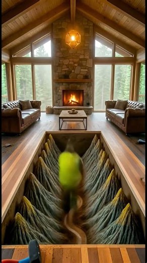 This Floor Is A Hidden Landscape! 😱 Inside My Glass Valley #shorts #homedecor