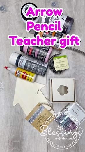 8.3K views · 351 reactions | Dollar Tree arrow pencil teacher gift! #easycrafts #dollartreediy #teachergifts | Blessings Craft Therapy | Facebook